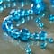 Turquoise Faceted Glass Rondelle Beads by Bead Landing™